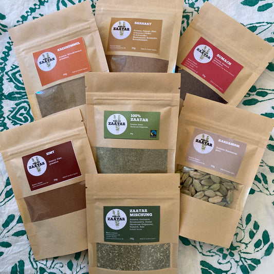 Zaatar Sumach Baharat Kreuzkümmel Zimt Kardamom